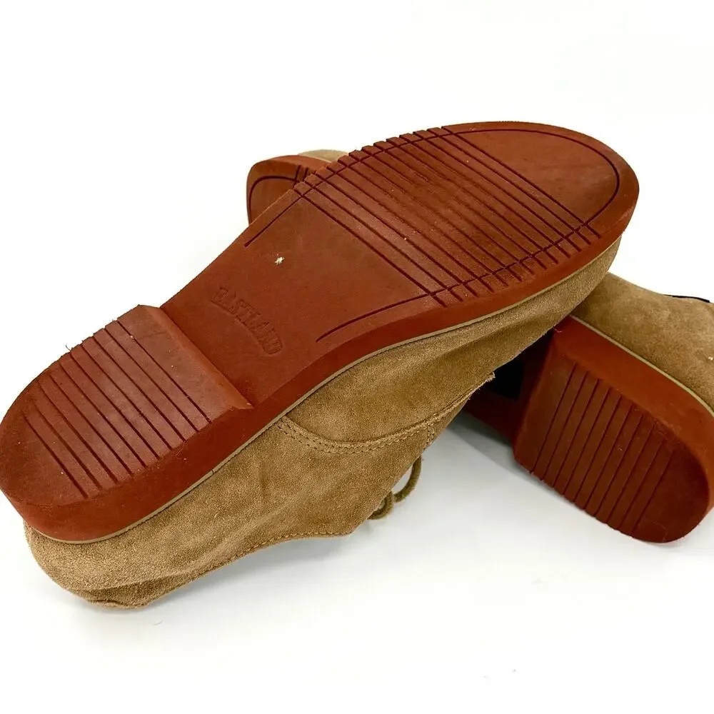 Vintage Y2K Eastland Brown Suede Leather Lace-Up Oxfords